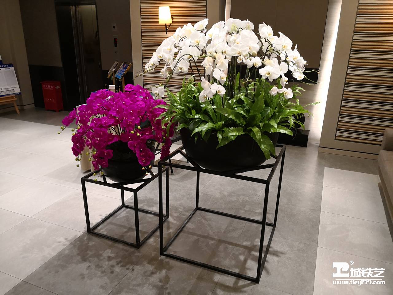 铁艺花篮/铁艺花架THJ2101-案例赏析-实景拍摄