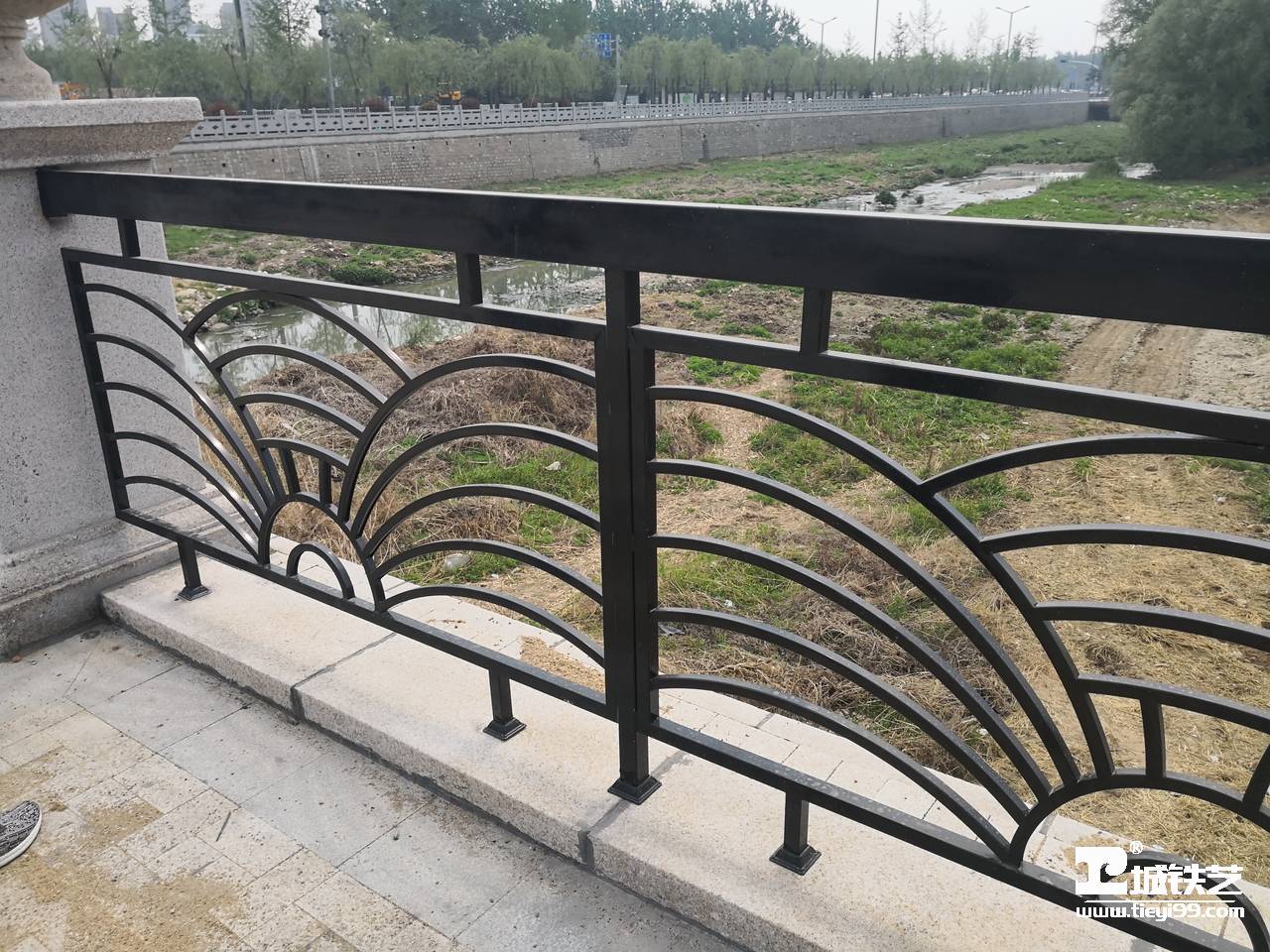 铁艺护栏/铁艺栏杆THL2117-实景拍摄-龙湖公园二