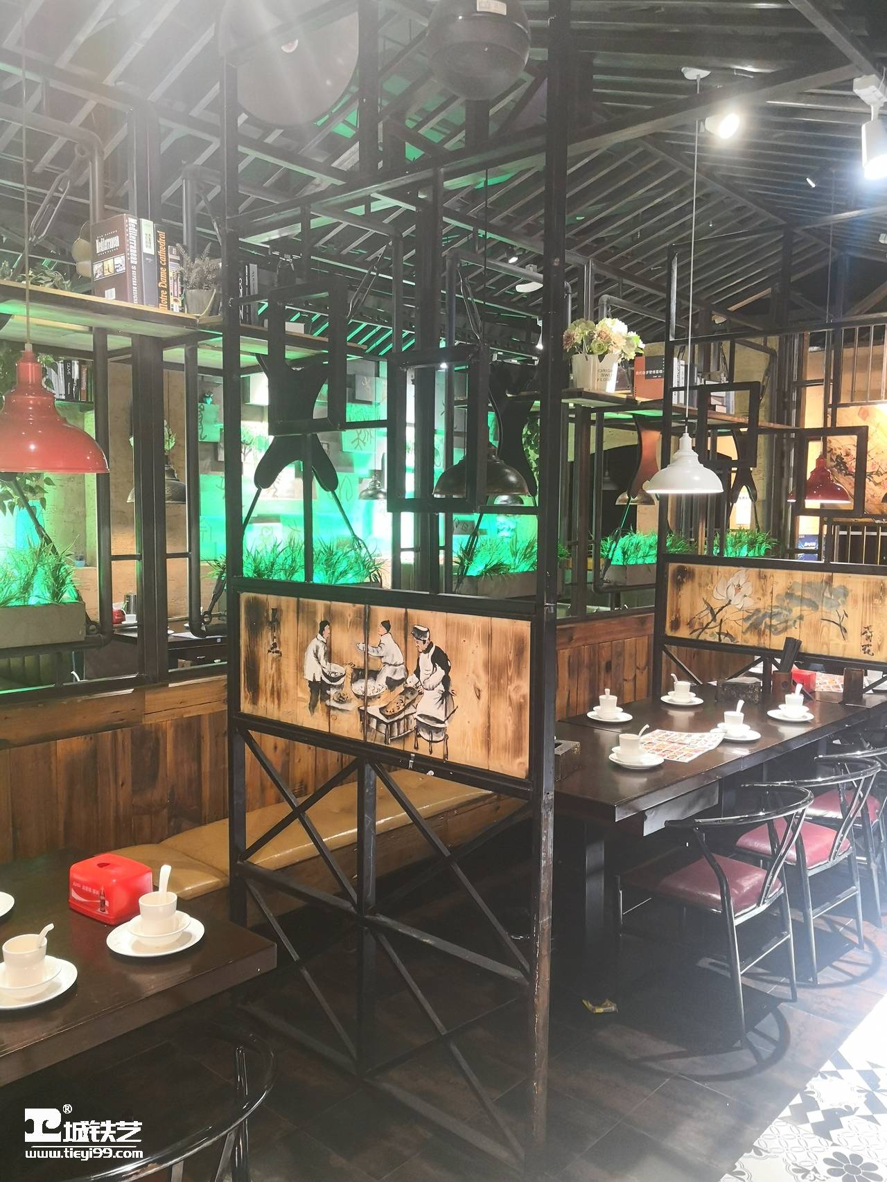 铁艺隔断-屏风隔断TGD2173-图1