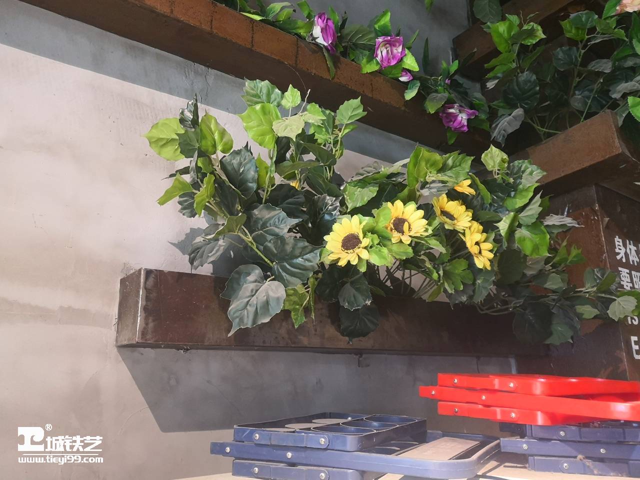 铁艺墙饰|铁艺墙花TQS2110-实景图5