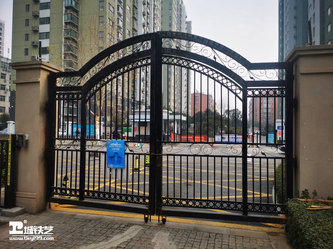 铁艺大门|庭院门|小区大门TDM2135-图1