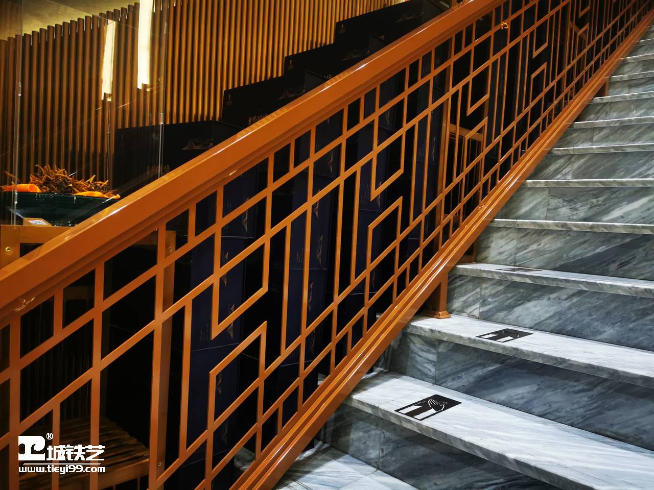 中式铁艺扶手|铁艺楼梯扶手TFS2133-图3