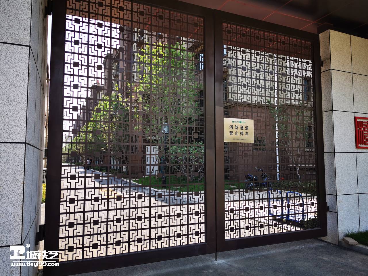 铁艺大门|庭院门|小区大门TDM2136-图5