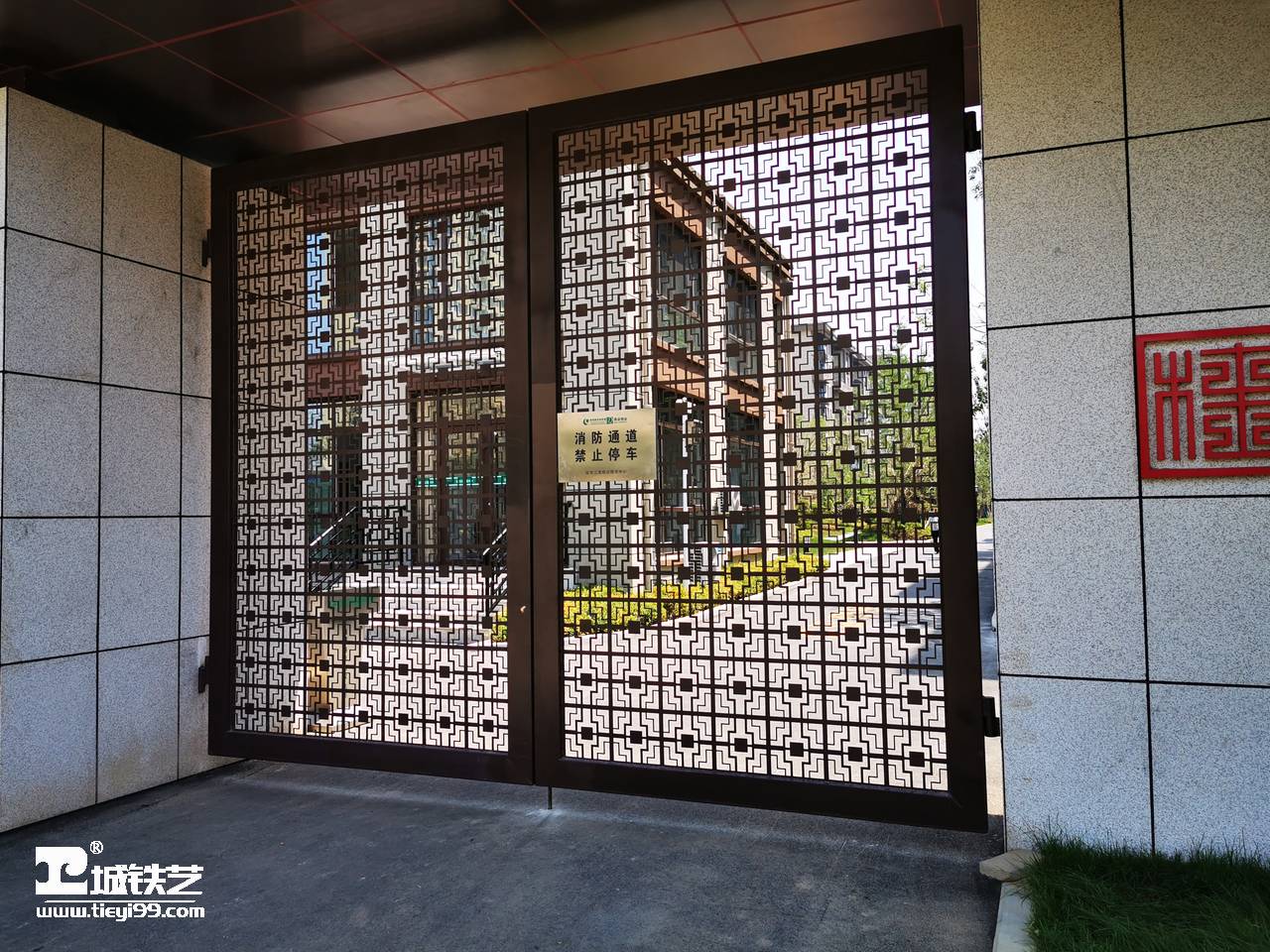 铁艺大门|庭院门|小区大门TDM2136-图7